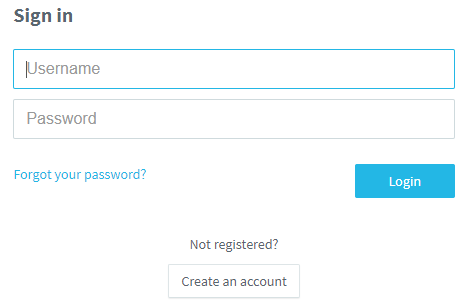 How to create an account and login